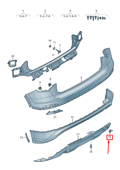 new audi q2 ga rear bumper towing eye cover 81a807441btb2 original