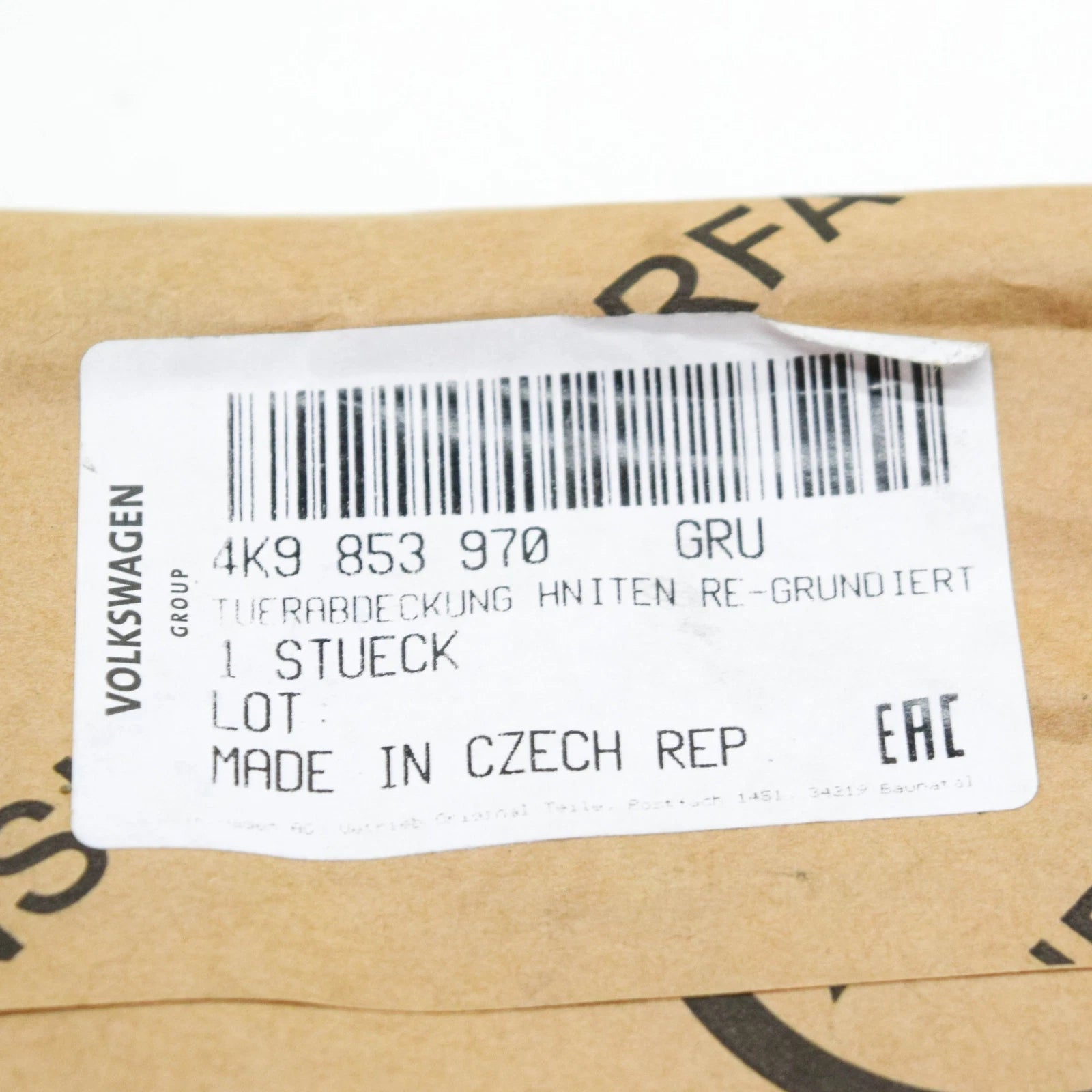 NEW AUDI A6 C8 AVANT REAR RIGHT DOOR COVER TRIM 4K9853970GRU ORIGINAL