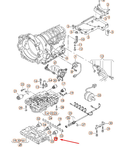 NEW AUDI A6 C5 AUTOMATIC TRANSMISSION PRESSURE-RELIEF VALVE 01L927333 ORIGINAL