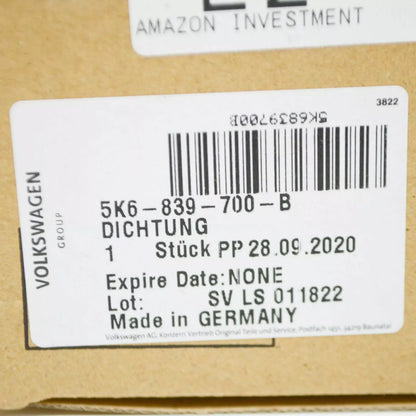 NEW VOLKSWAGEN GOLF MK6 REAR OUTER DOOR SEAL - RIGHT 5K6839700B