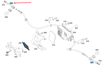 NEW MERCEDES-BENZ VITO W447 PARKING BRAKE CABLE A4474203800 ORIGINAL