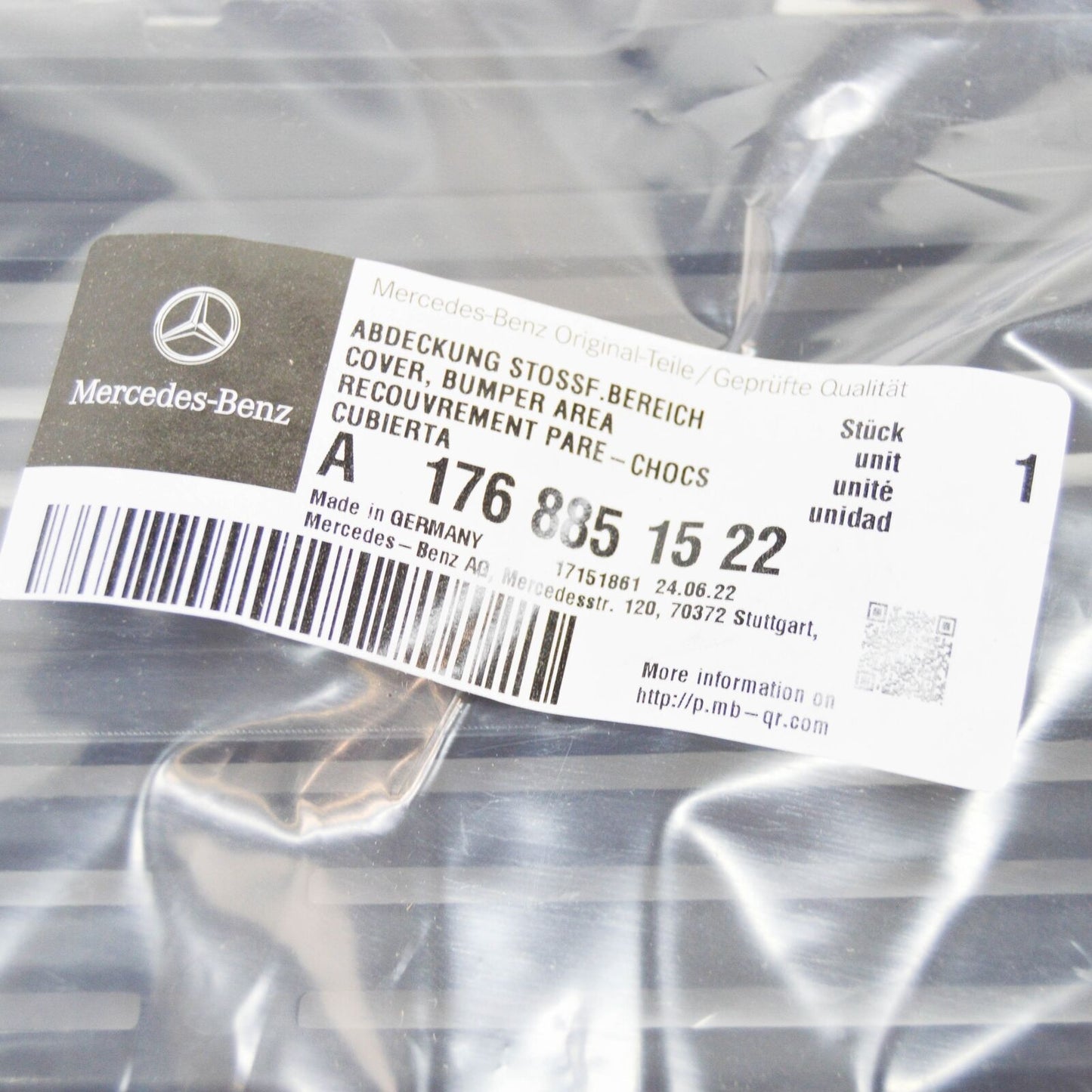 NEW MERCEDES-BENZ A-CLASS W176 FRONT BUMPER LEFT COVER A1768851522 ORIGINAL