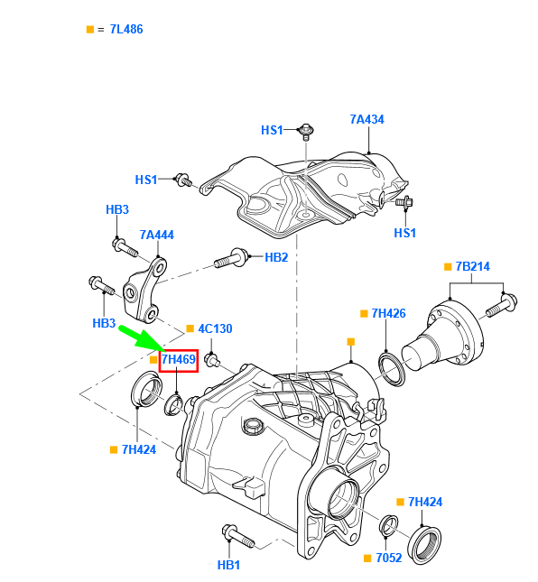 new ford kuga mk1 c394 transfer drive case seal 1542115 jg93-6p093-aa original