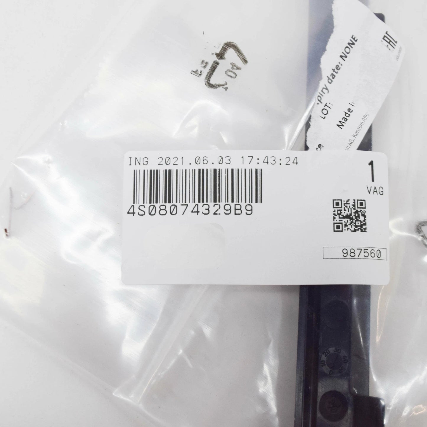 NEW AUDI R8 4S FRONT BUMPER RIGHT SIDE INSERT PART 4S08074329B9 2018 ORIGINAL