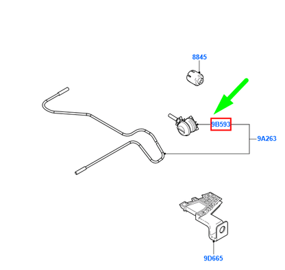 new ford transit connect mk1 fuel vapour valve 92ab-9a153-aa 6594559 original