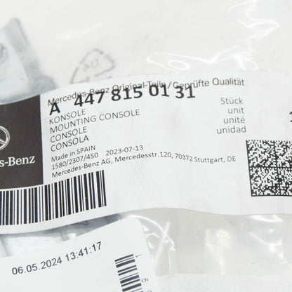 NEW MERCEDES-BENZ VITO W447 GRAB HANDLE MOUNTING CONSOLE A4478150131 ORIGINAL