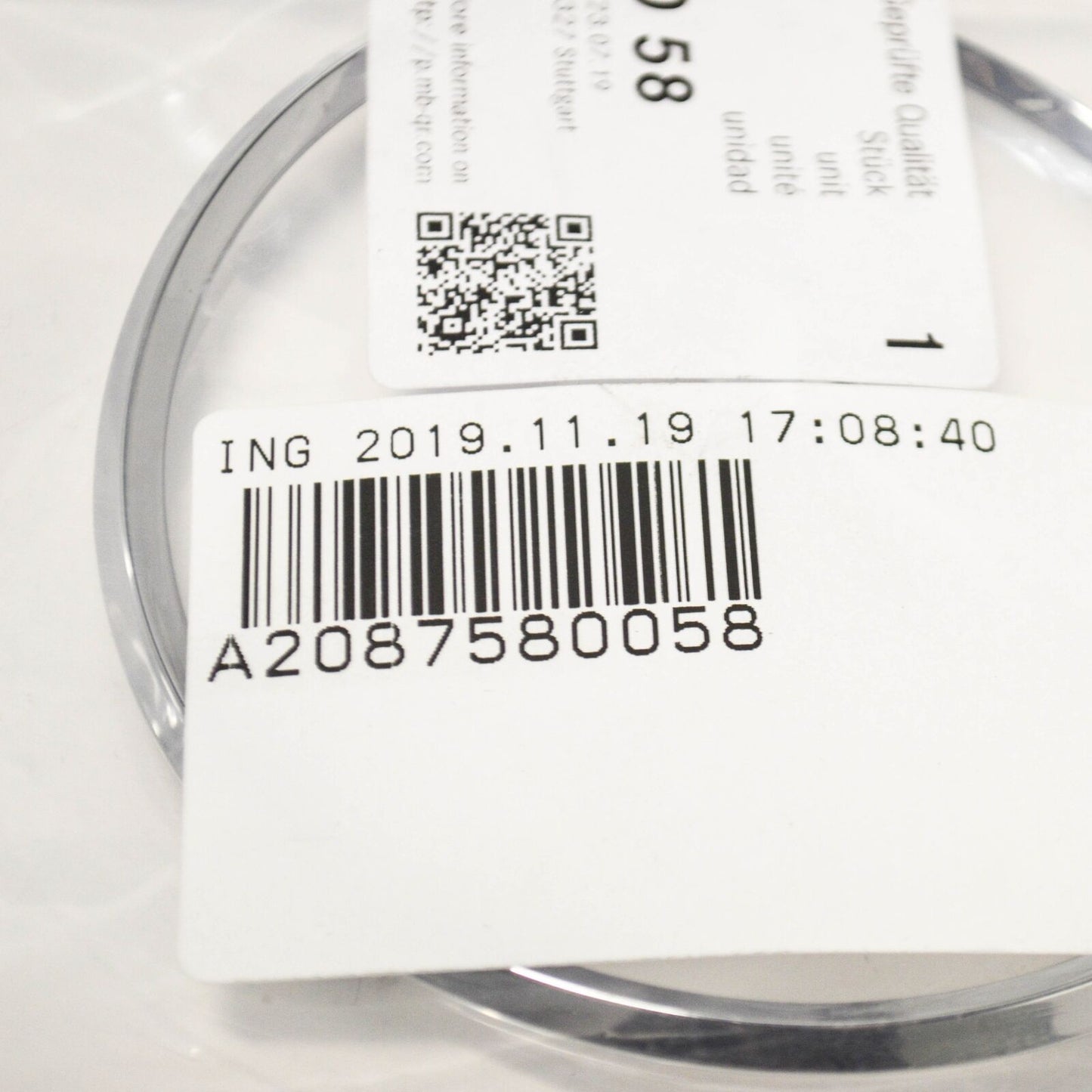 NEW MERCEDES-BENZ CLK C208 TRUNK LID BADGE EMBLEM A2087580058 2001 ORIGINAL