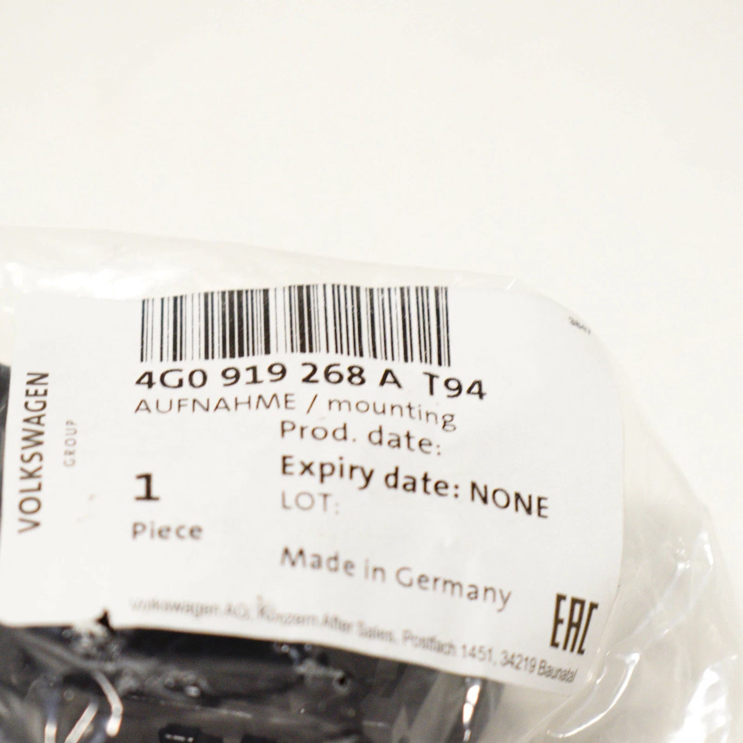 NEW AUDI A6 C7 FRONT INNER RIGHT ULTRASOUND SUPPORT SENSOR 4G0919268AT94