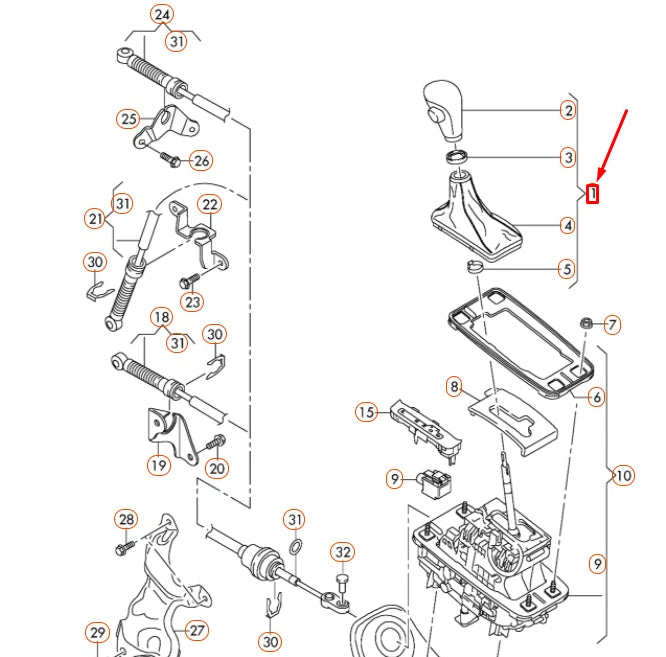 NEW AUDI A6 C7 GEAR SELECTOR HANDLE LHD 4G1713139DNIJ ORIGINAL