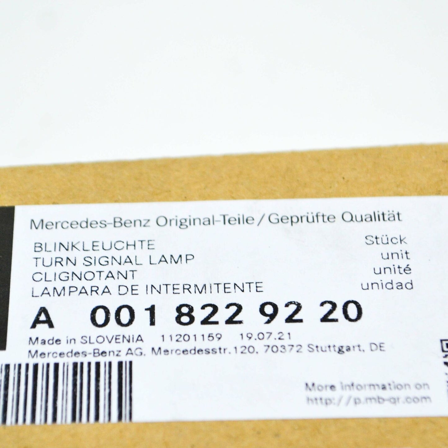 NEW MB SPRINTER 906 FRONT RIGHT MIRROR TURN INDICATOR RHD A0018229220 ORIGINAL