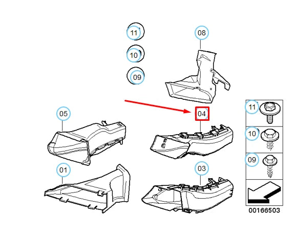 NEW BMW 3 COUPE E92 FRONT LEFT BRAKE AIR DUCT 51717161437 ORIGINAL