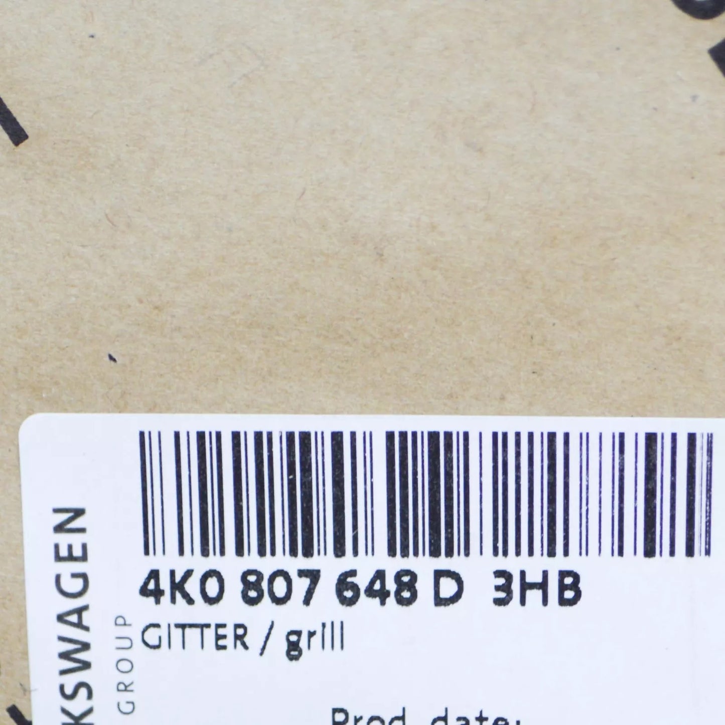 NEW AUDI A6 C8 FRONT RIGHT BUMPER AIR GUIDE GRILLE 4K0807648D3HB