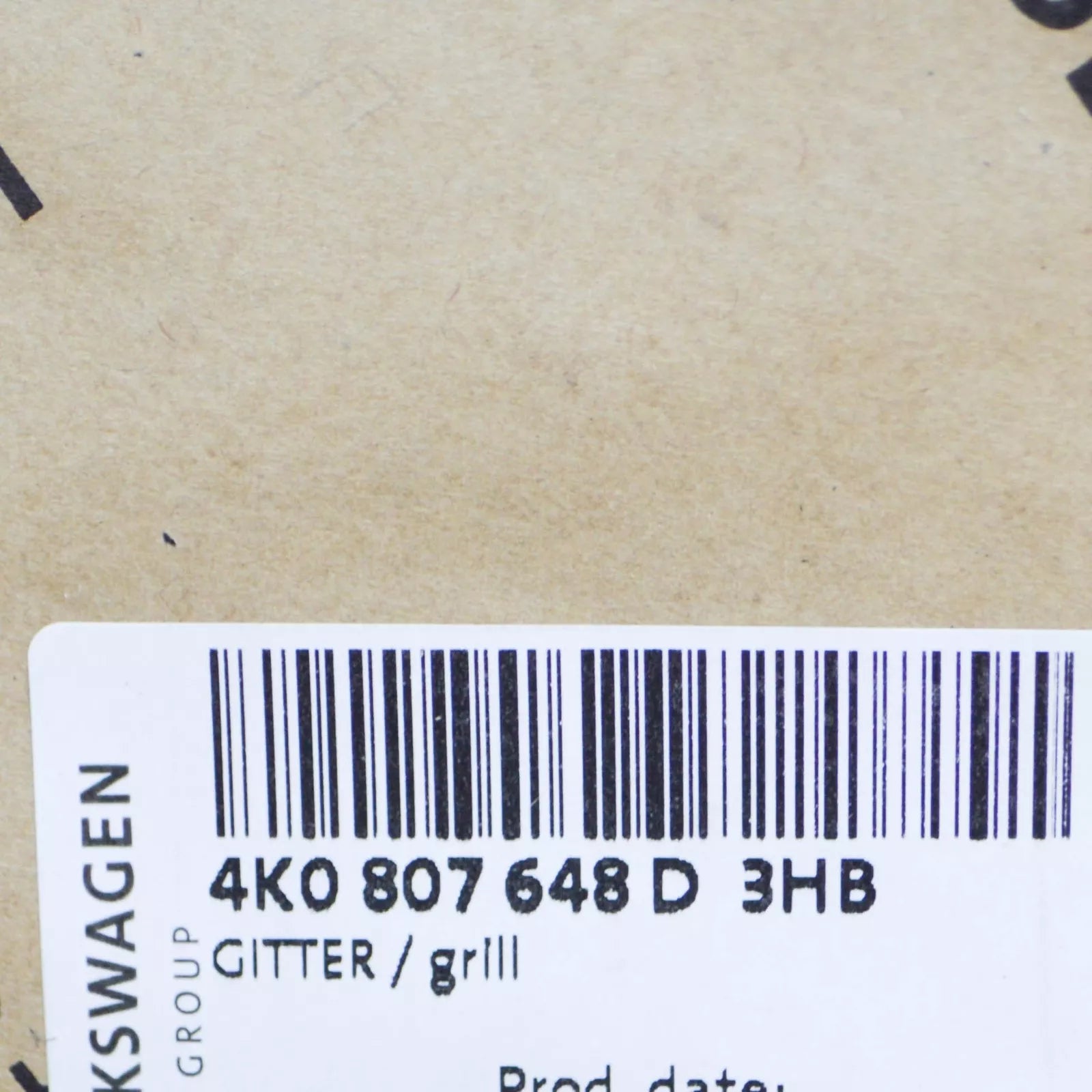 NEW AUDI A6 C8 FRONT RIGHT BUMPER AIR GUIDE GRILLE 4K0807648D3HB