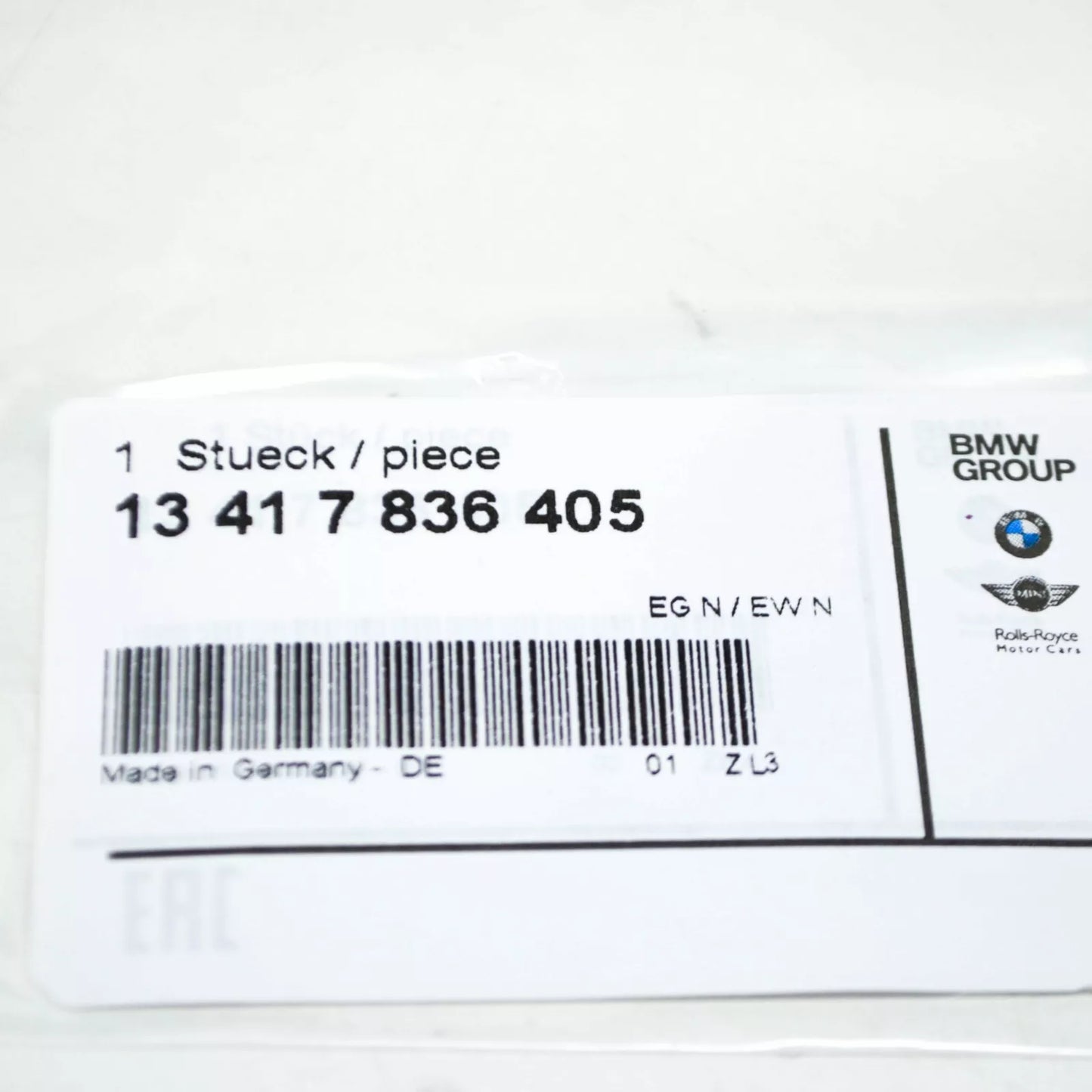 NEW BMW M5 E60 FUEL INJECTION IDLE AIR CONTROL SEAL 13417836405 ORIGINAL