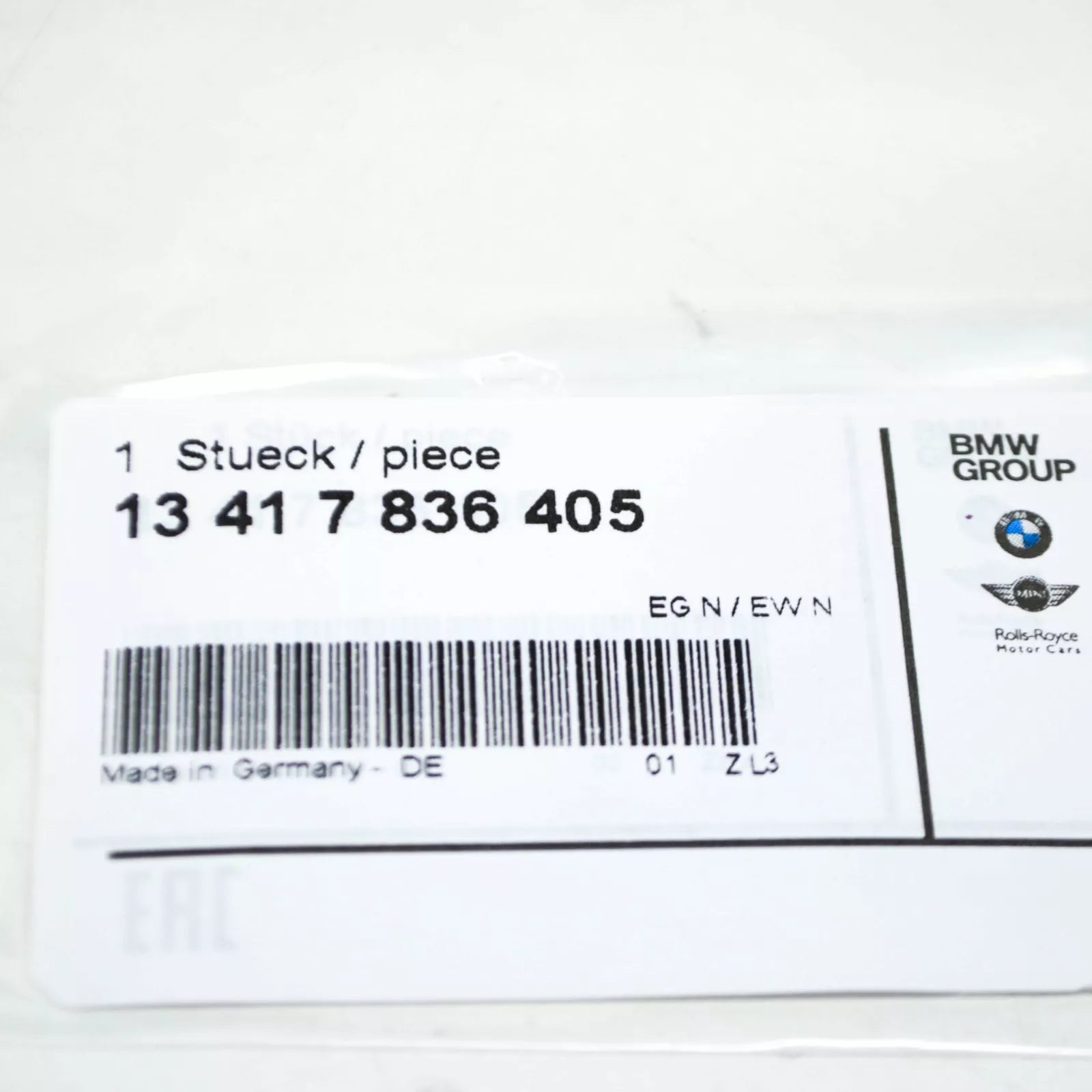 NEW BMW M5 E60 FUEL INJECTION IDLE AIR CONTROL SEAL 13417836405 ORIGINAL