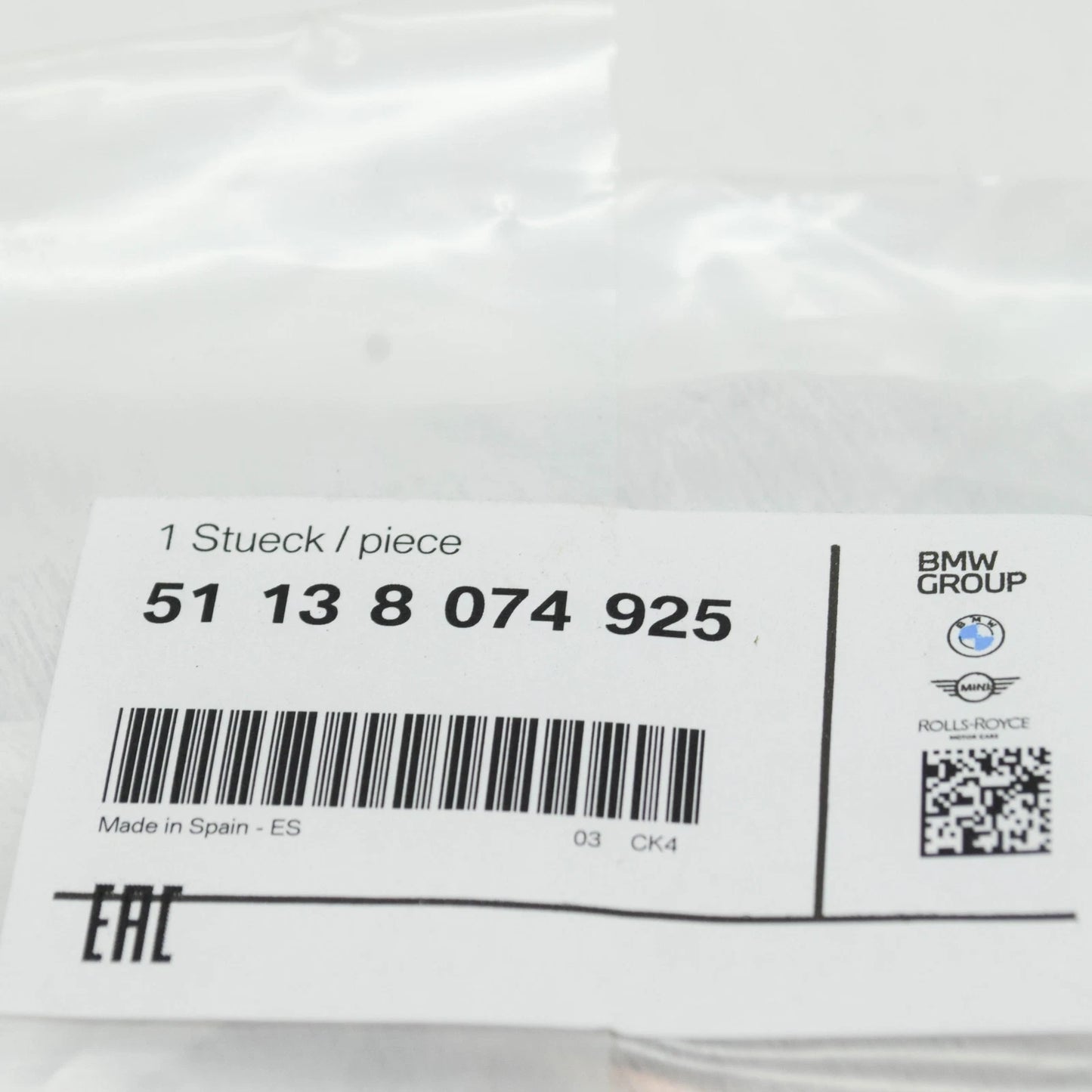 NEW BMW 4 COUPE M G82 LEFT AIR BREATHER GRILLE TRIM 51138074925 8074925 ORIGINAL