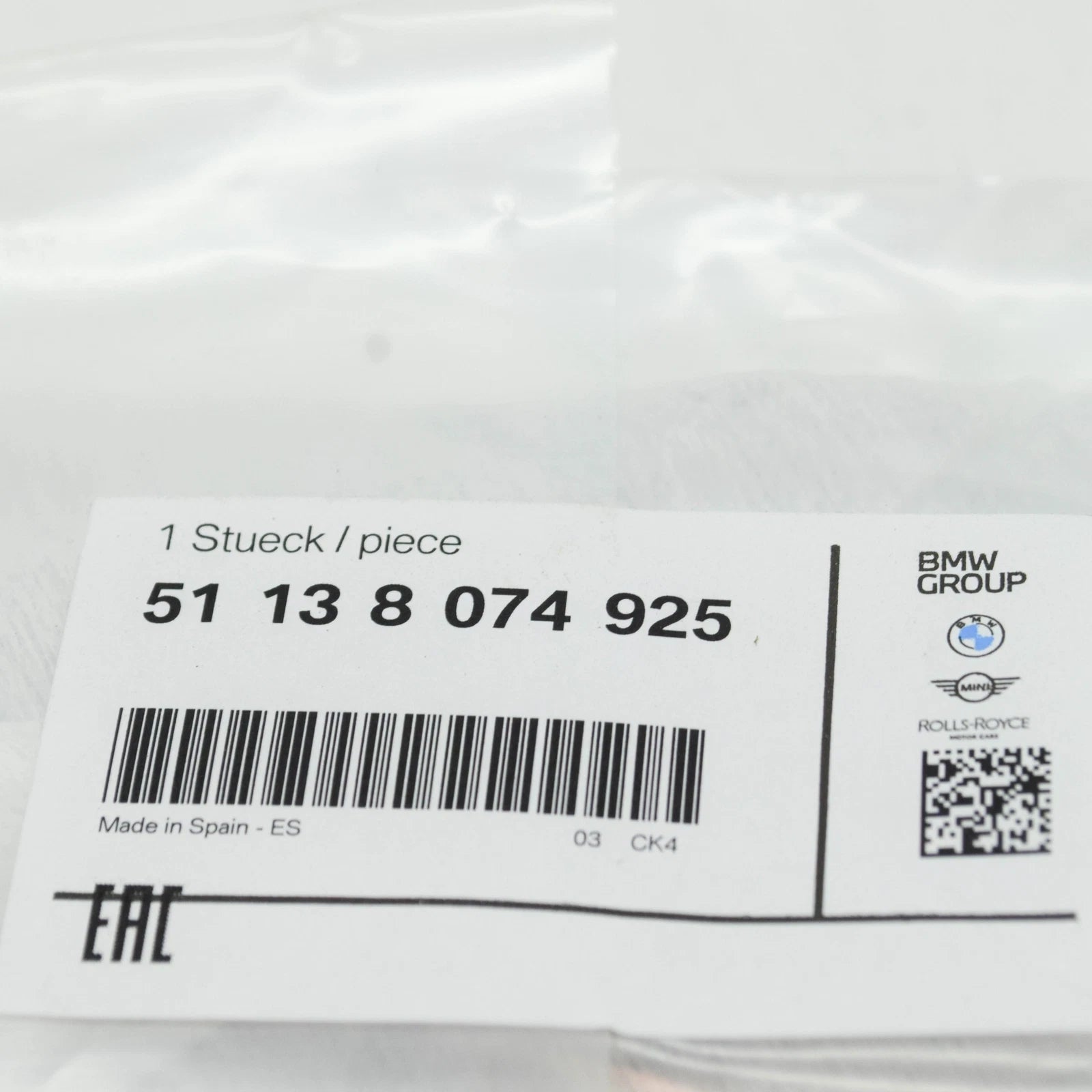 NEW BMW 4 COUPE M G82 LEFT AIR BREATHER GRILLE TRIM 51138074925 8074925 ORIGINAL