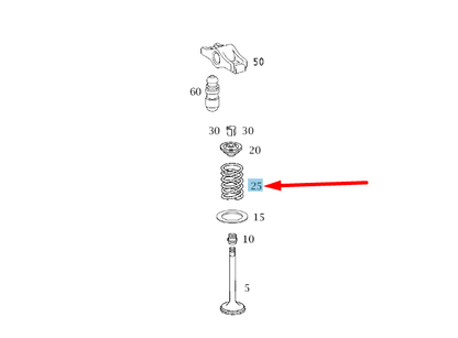 new mercedes-benz c w204 valve spring a2720530720 original