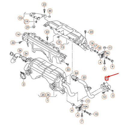 NEW AUDI R8 42 REAR LEFT EXHAUST TAIL PIPE TRIM 420251237 ORIGINAL