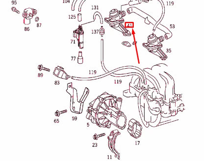 NEW MERCEDES-BENZ ML W163 RIGHT SHUT-OFF VALVE A0021403660