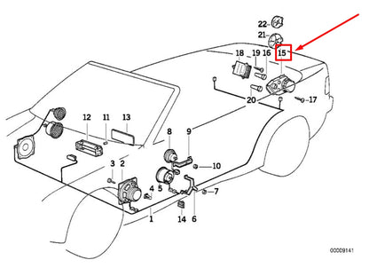 NEW BMW 3 COMPACT E36 REAR LEFT LOUDSPEAKER 65138357879 8357879 ORIGINAL