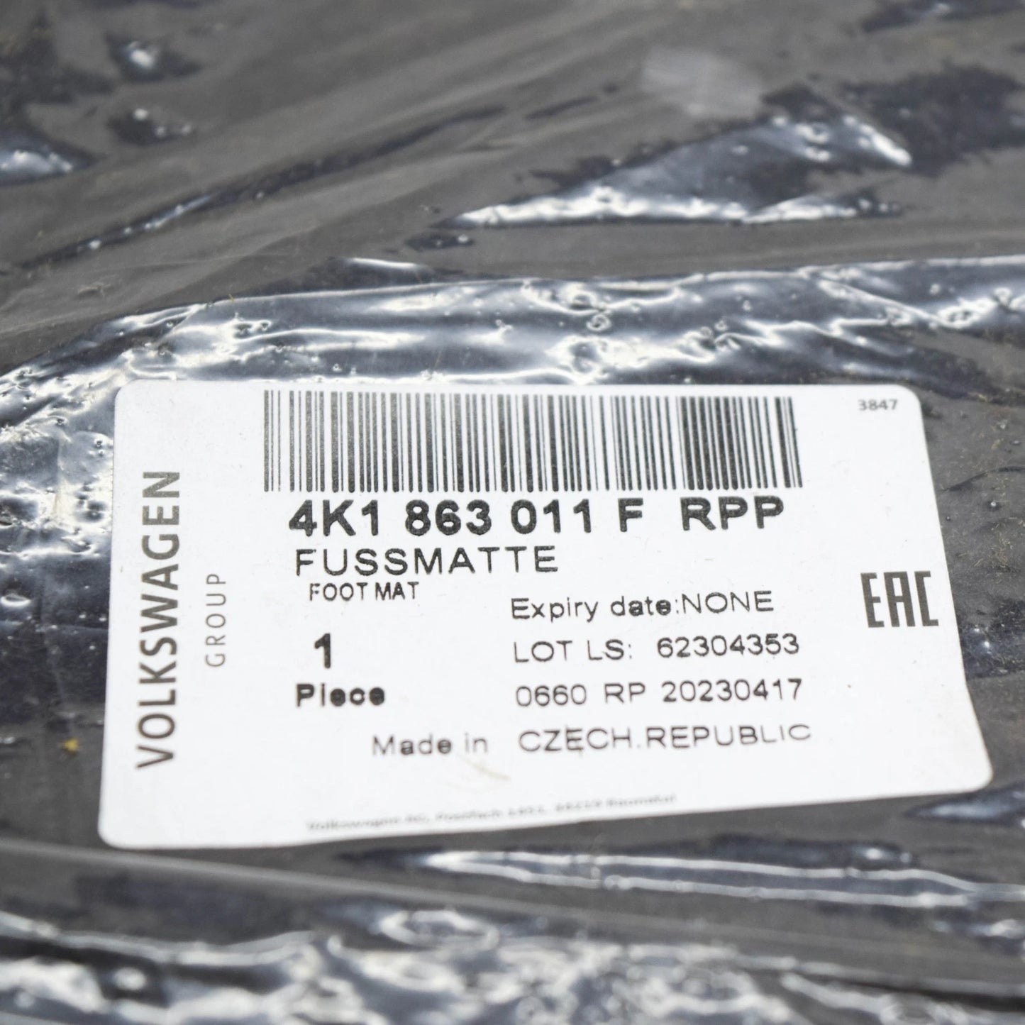 NEW AUDI A6 C8 RS FLOOR MAT SET LHD 4K1863011FRPP ORIGINAL