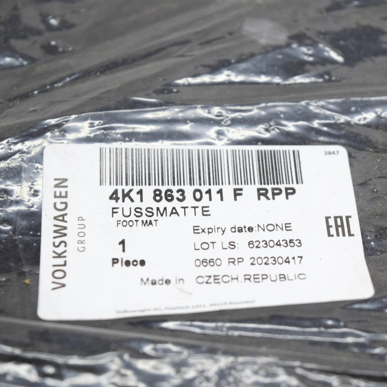 NEW AUDI A6 C8 RS FLOOR MAT SET LHD 4K1863011FRPP ORIGINAL