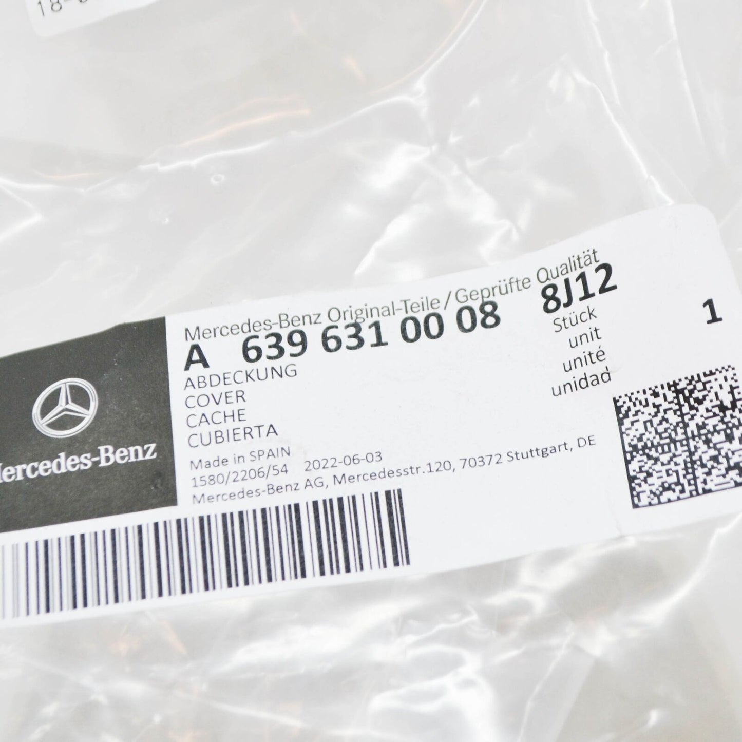 NEW MERCEDES-BENZ VITO W639 RIGHT D-PILLAR COVER TRIM A63963100088J12 ORIGINAL