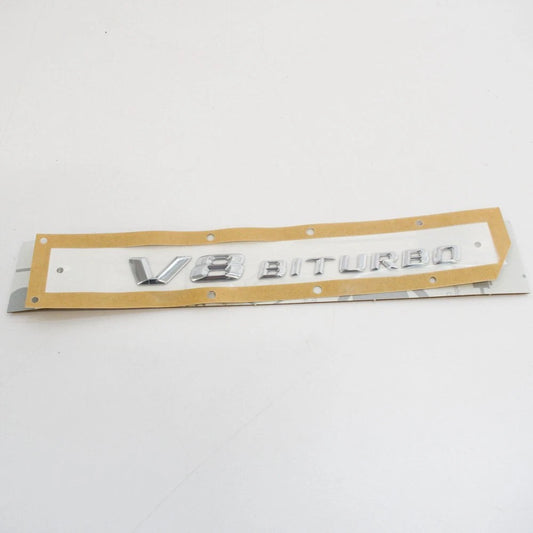 NEW MERCEDES BENZ S W222 SIDE FENDER V8 BITURBO STICKER LOGO A2228171615