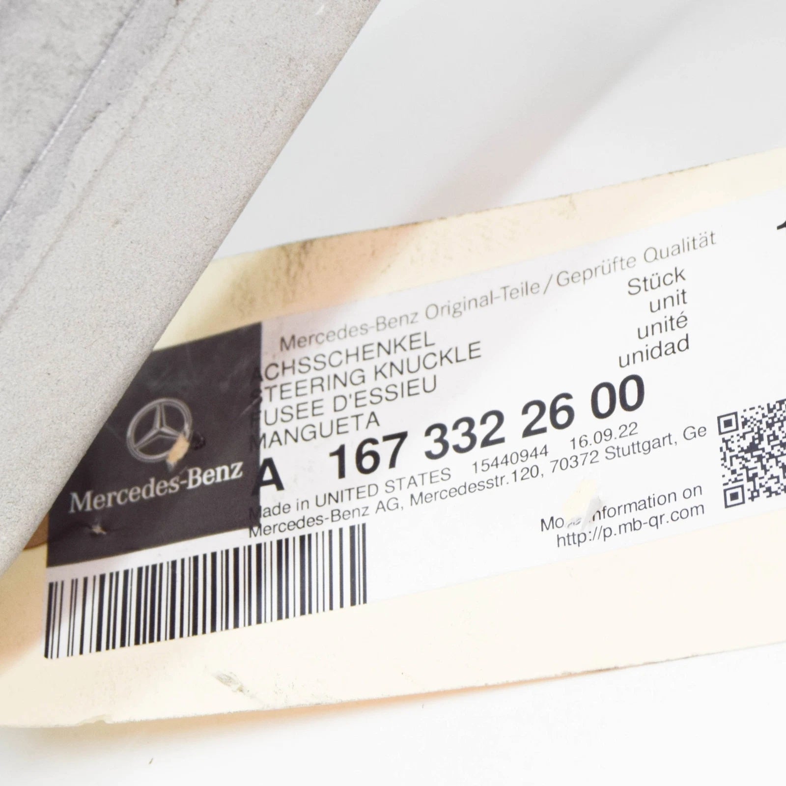 NEW MERCEDES-BENZ GLE W167 FRONT RIGHT STEERING KNUCKLE A1673322600 ORIGINAL