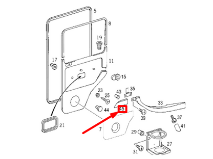 NEW MERCEDES-BENZ G W463 REAR LEFT DOOR GARNISH MOULDING A46373701827101