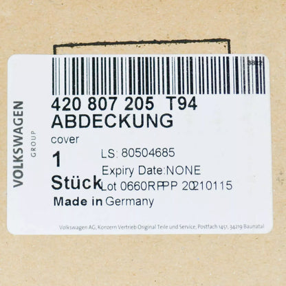 NEW AUDI R8 4S FRONT BUMPER RIGHT COVER FOR TOWING EYE 420807205T94 OEM