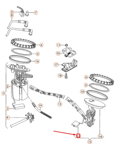 NEW AUDI A6 C6 LEFT FUEL GAUGE SENSOR 4F0919673A