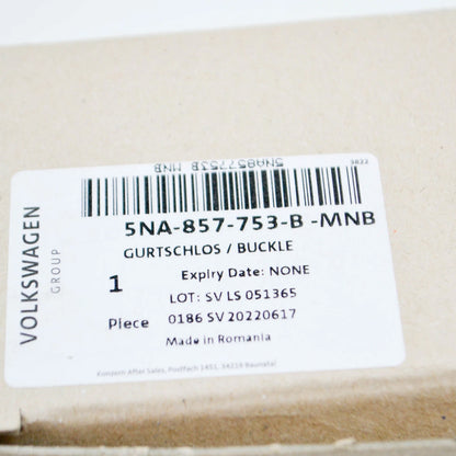 NEW VW TIGUAN MK2 AD REAR LEFT SEAT BELT LATCH 5NA857753BMNB ORIGINAL