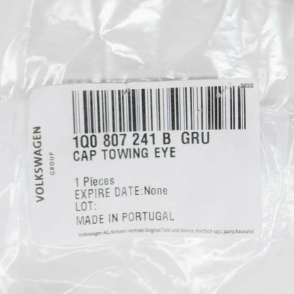 NEW VW EOS FRONT BUMPER TOW EYE CAP COVER 1Q0807241BGRU