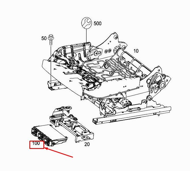 new mercedes-benz s w222 front seat control unit a2229000616 original