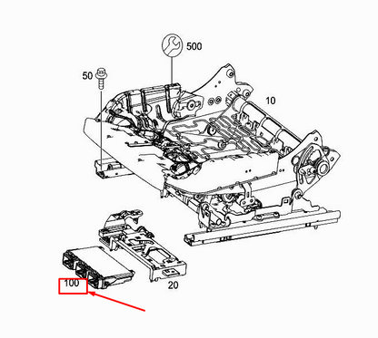 new mercedes-benz s w222 front seat control unit a2229000616 original