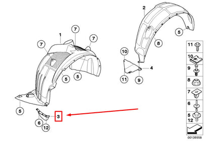 NEW BMW X3 E83 FRONT RIGHT AIR DIFFUSER 3416422 51623416422 ORIGINAL