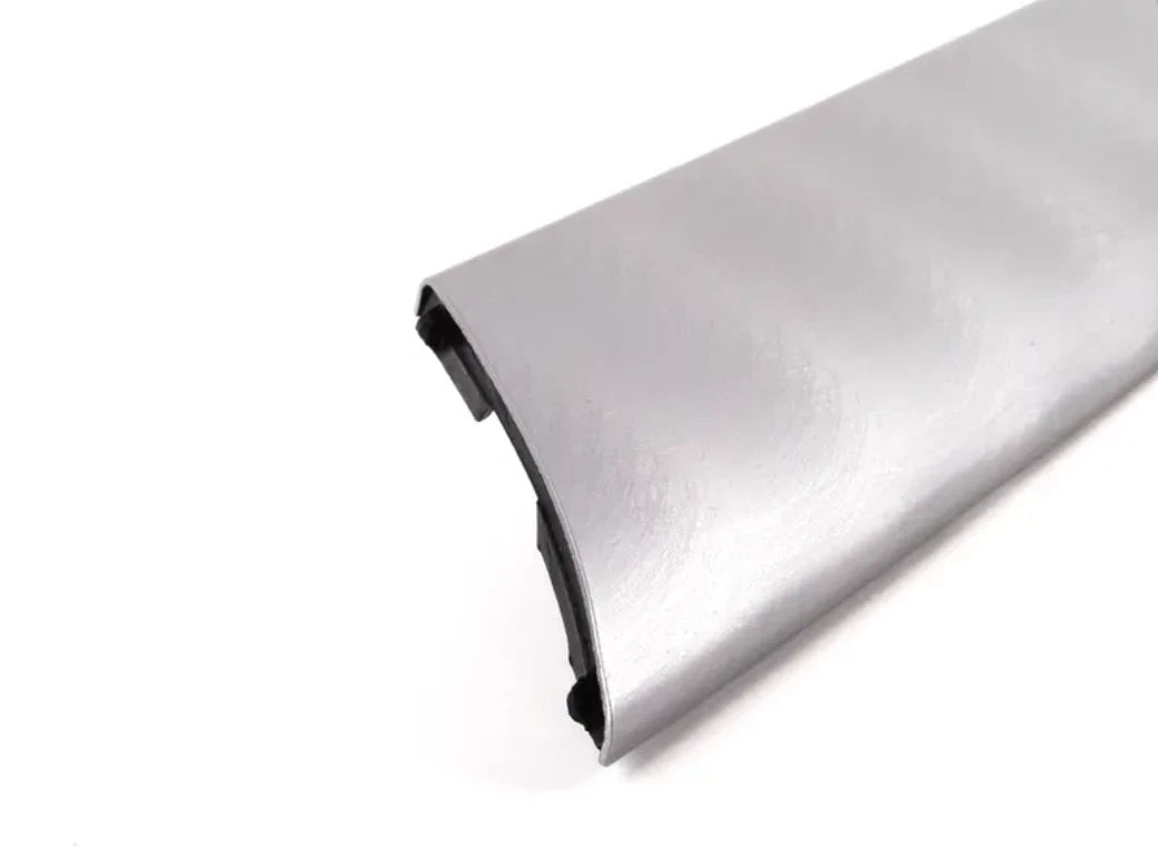 NEW BMW 3 E46 FRONT LEFT ALUMINUM DECOR STRIP 7047155 51457047155 ORIGINAL