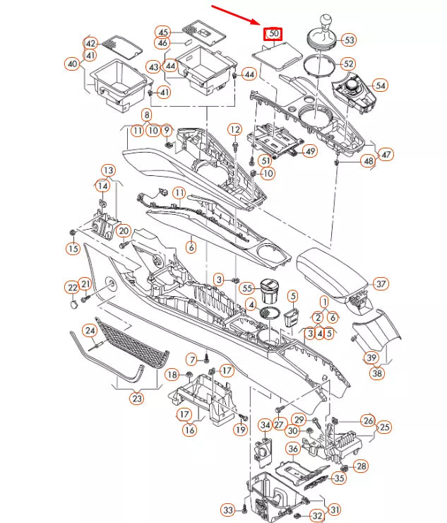 NEW AUDI TT FV 8S CENTRE CONSOLE FRONT TRIM LHD 8S1863440ANM5