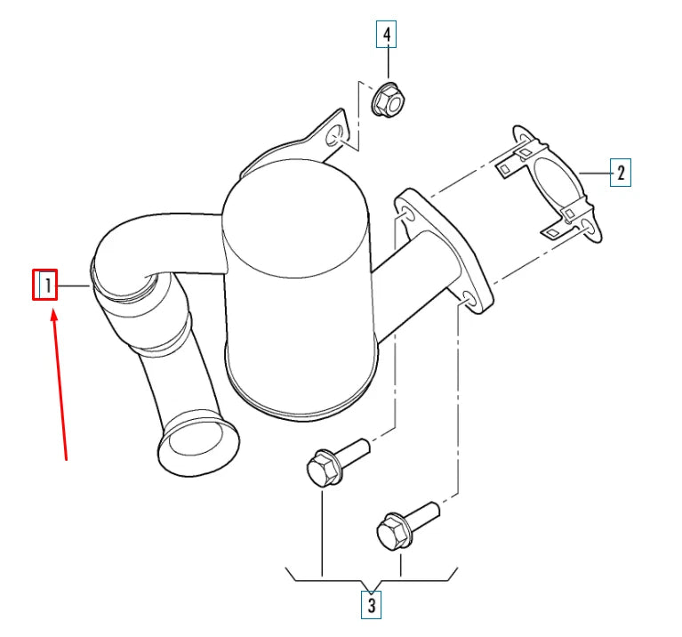 NEW AUDI A3 8P EXHAUST RECIRCULATION PIPE 1K0253120 ORIGINAL