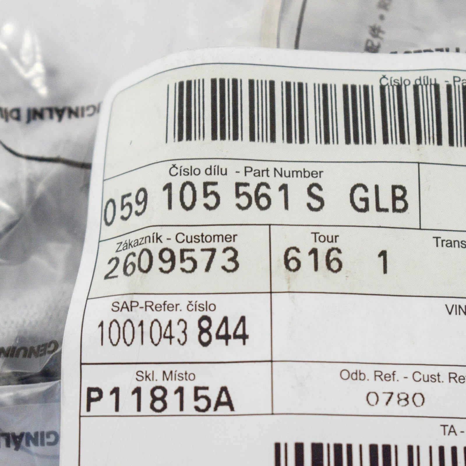 NEW AUDI A4 CRANKSHAFT BEARING SHELL B8 3.0 TDI 150KW 059105561SGLB 2011