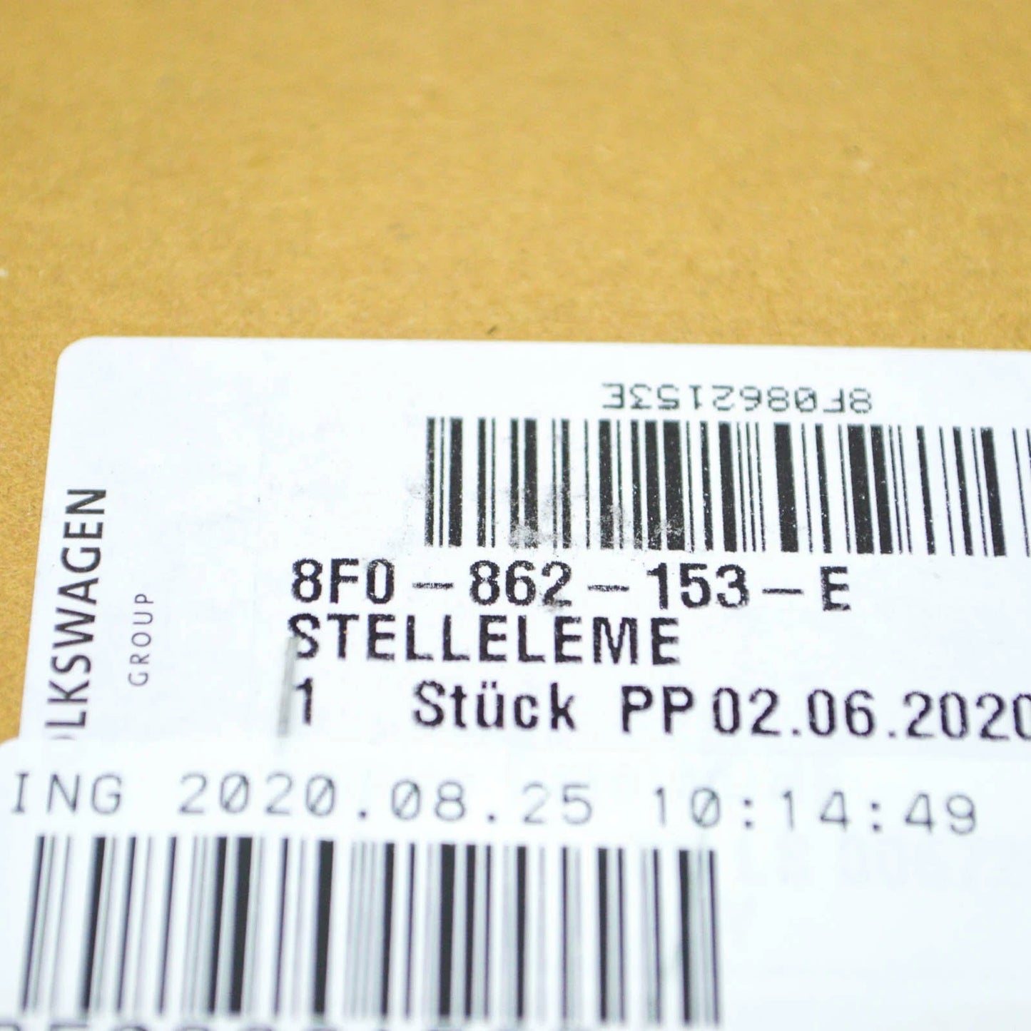 NEW AUDI A5 CONVERTIBLE 8F7 FUEL DOOR LOCK ACTUATOR 8F0862153E