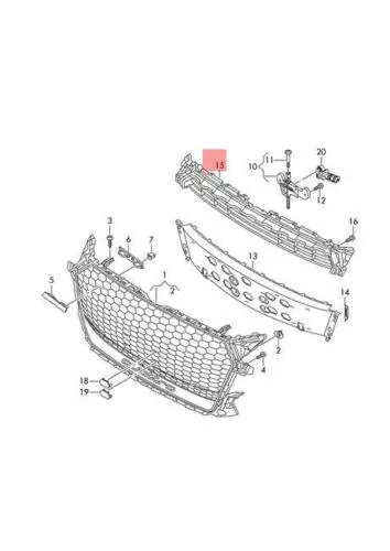 NEW AUDI TT 8S FRONT GRILLE SUPPORT BRACKET 8S0853037D ORIGINAL