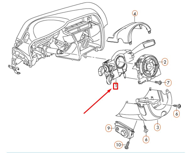 NEW AUDI Q5 8R STEERING COLUMN COMBI SWITCH 4G8953502AL4PK ORIGINAL