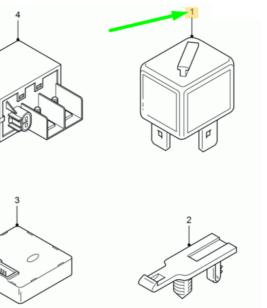 new ford ka mk1 dir. indic/warning flasher relay 93ag-13350-ac 1035579 original