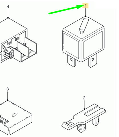 new ford ka mk1 dir. indic/warning flasher relay 93ag-13350-ac 1035579 original