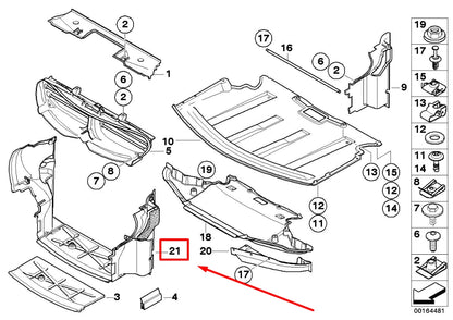 NEW BMW 6 E63 FRONT BRAKE AIR DUCT 7166935 51747166935 ORIGINAL