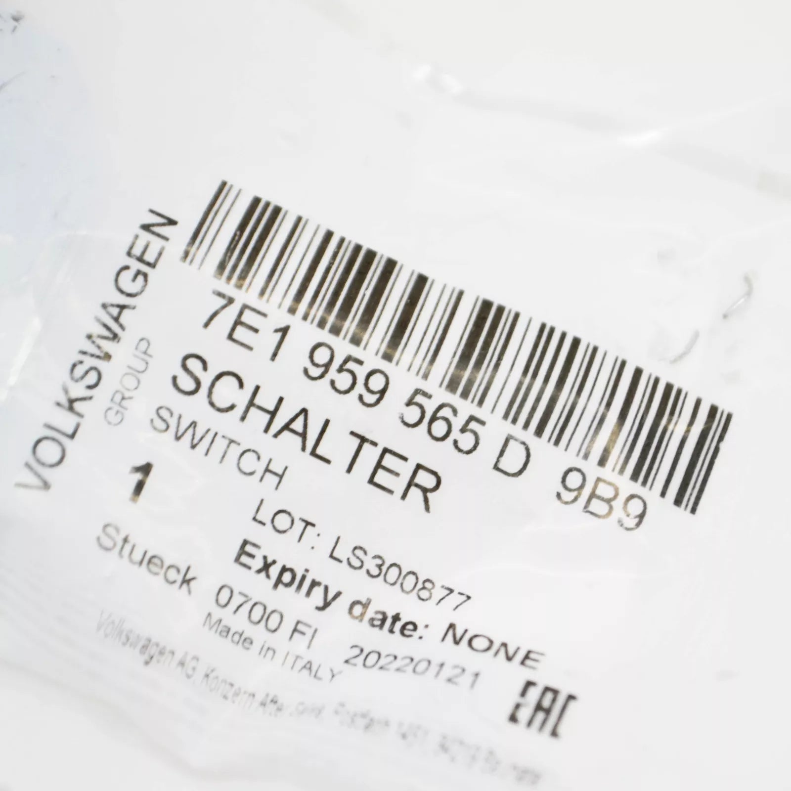 NEW VW TRANSPORTER T5 MIRROR ADJUSTMENT SWITCH 7E1959565D9B9