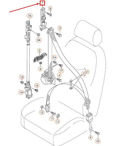 NEW AUDI A4 B8 FRONT SEAT ADJUSTMENT FITTING 8K0857833C